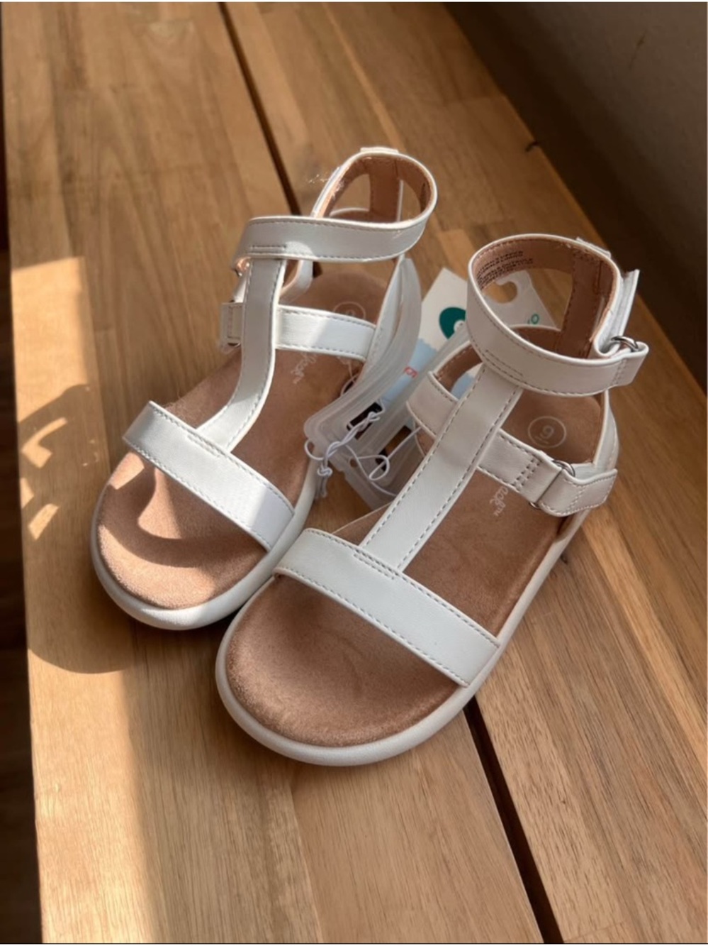 Cat & Jack White T-Strap Sandals for Kids